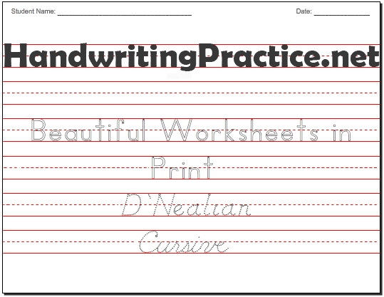 Handwriting homework sheets ks2